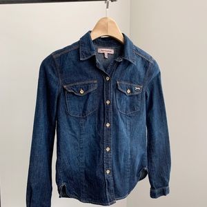 Juicy Couture┆dark denim shirt